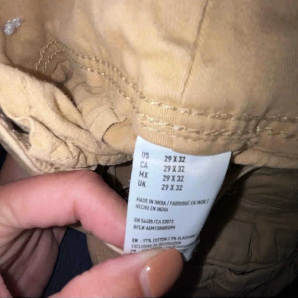 American Eagle Outfitters Khaki Extreme Flex Pants 29x32